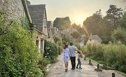 Family road trip exploring England and Scotland landmarks