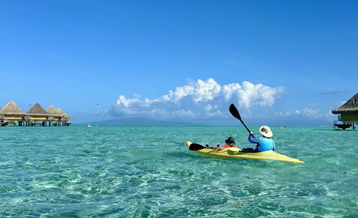 Bora Bora overwater bungalow family vacation