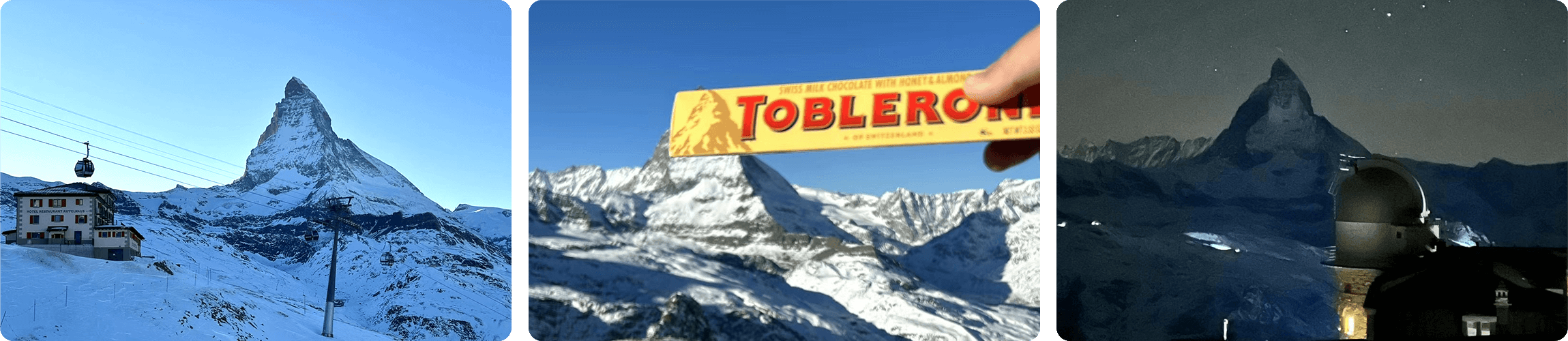 Skiing in Zermatt with kids and view of the Matterhorn